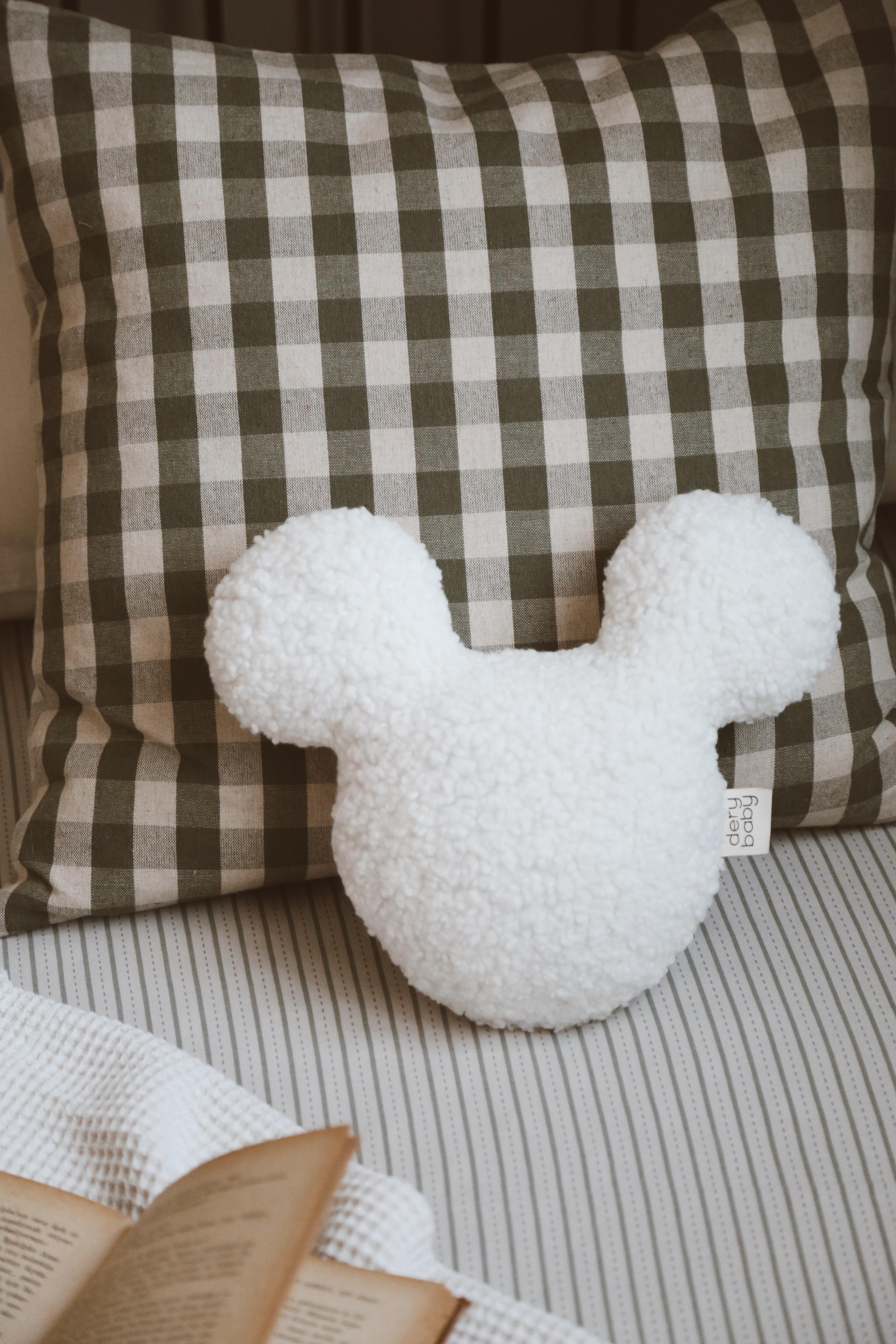 Beyaz Souris Teddy Yastık