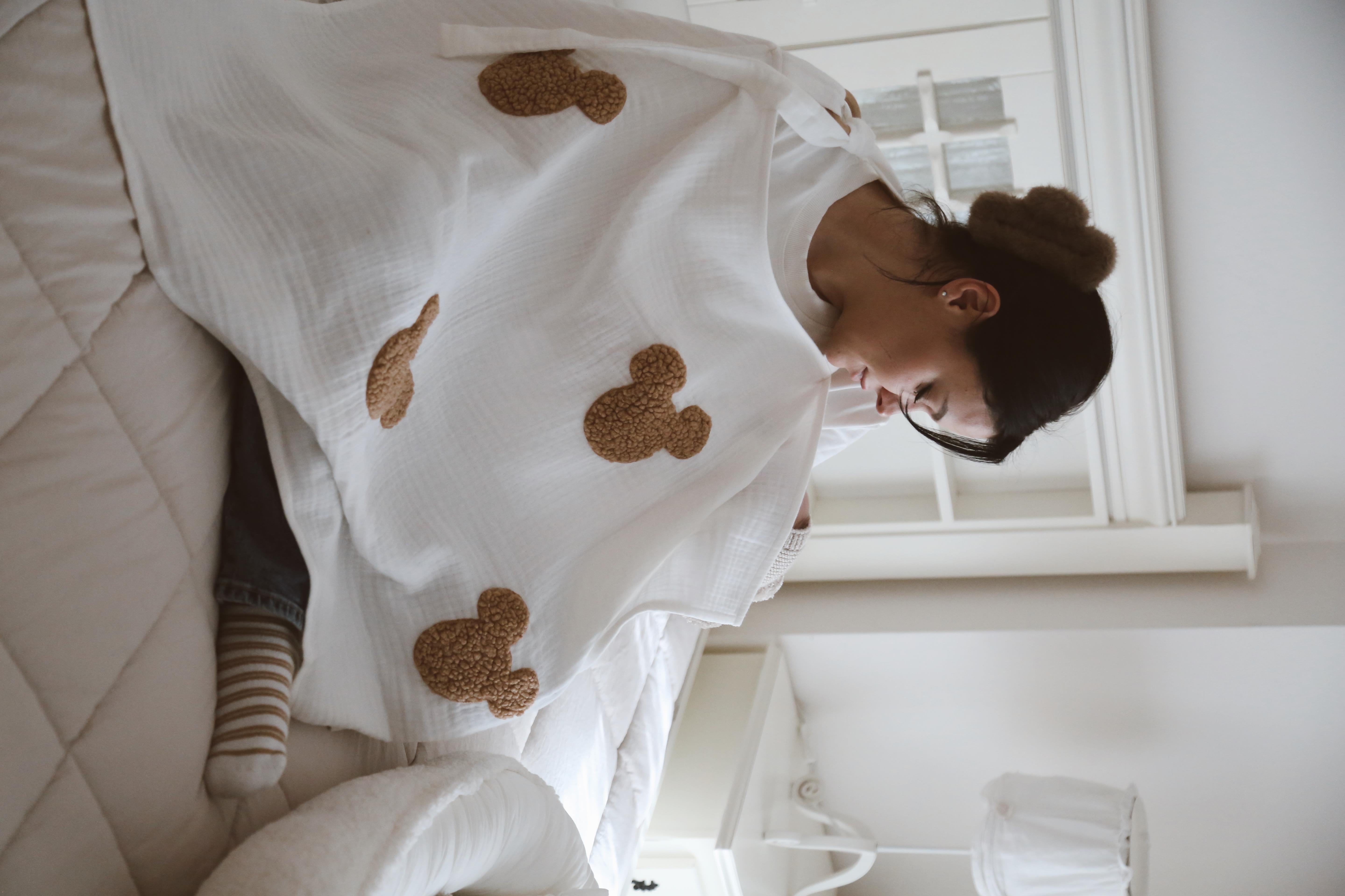 DERY BABY 4 KAT MÜSLİN TEDDY SOURİS EMZİRME ÖNLÜĞÜ
