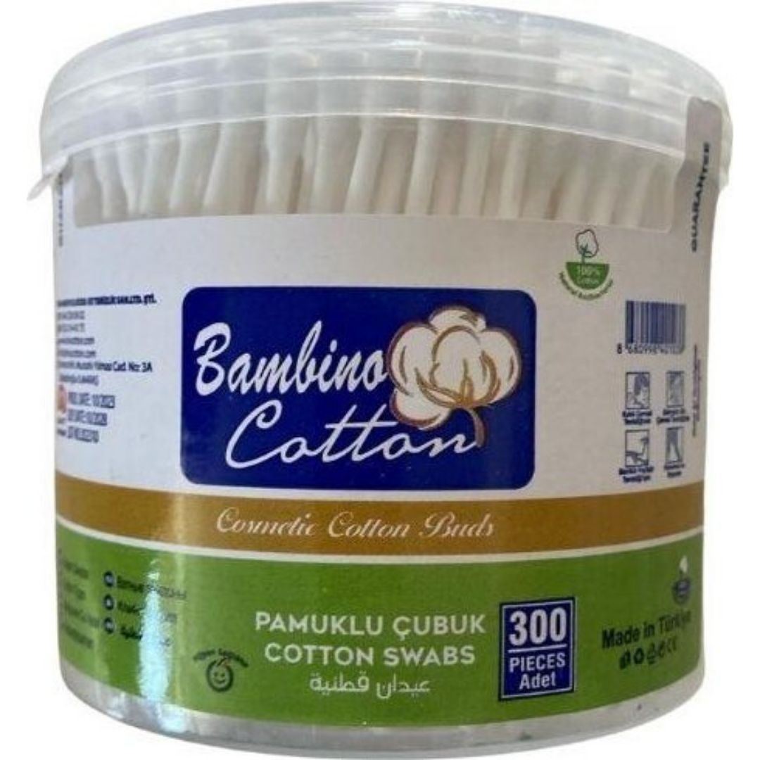 Bambıno Pamuklu Kulak Çubuğu 300Pcs