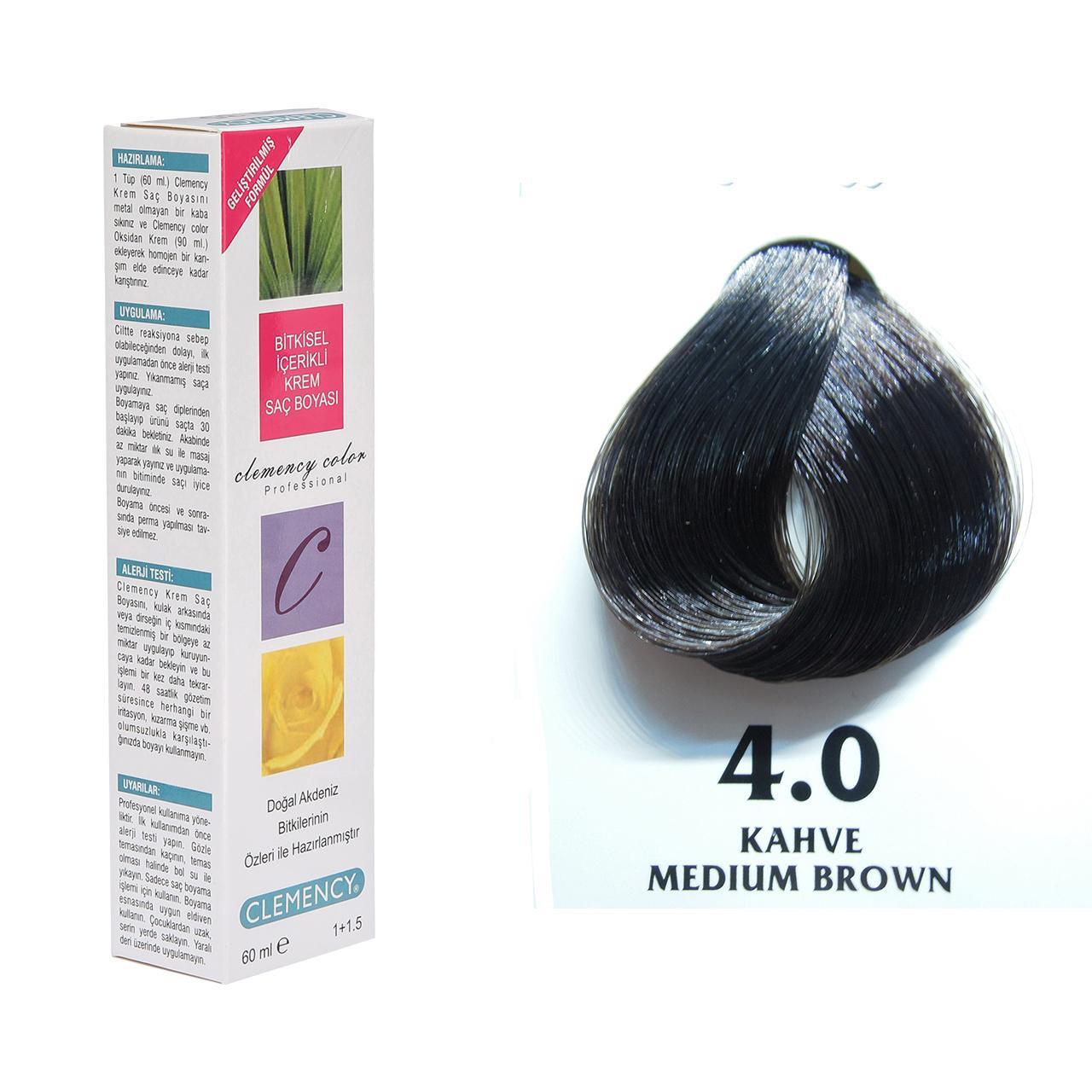 CLEMENCY TÜP BOYA 4-0 KAHVE 60 ML.