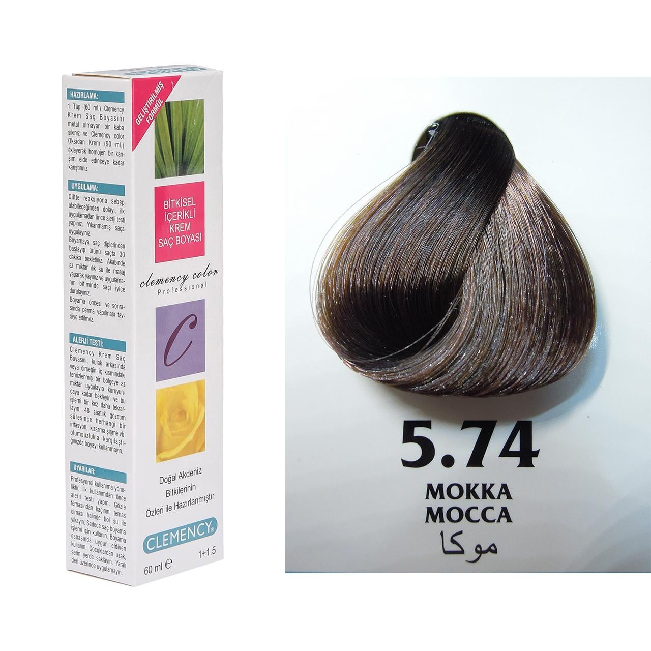 CLEMENCY TÜP BOYA 5-74 MOKKA 60 ML.