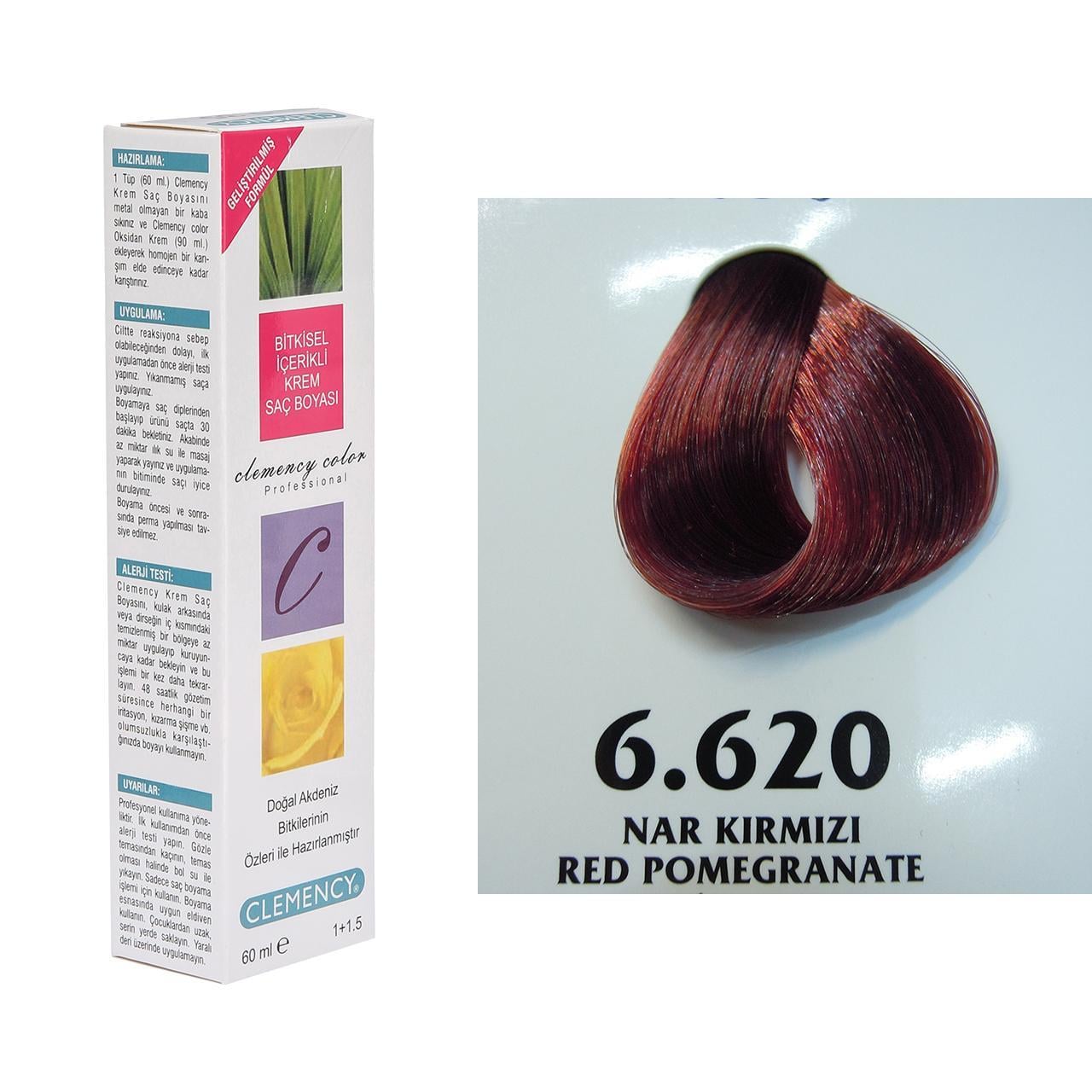 CLEMENCY TÜP BOYA 6-620 NAR KIRMIZI 60 ML.