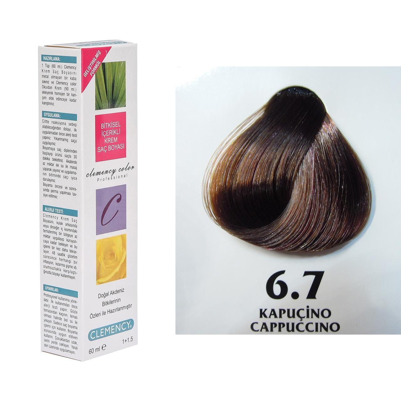 CLEMENCY TÜP BOYA 6-7 KAPİÇİNO 60 ML.