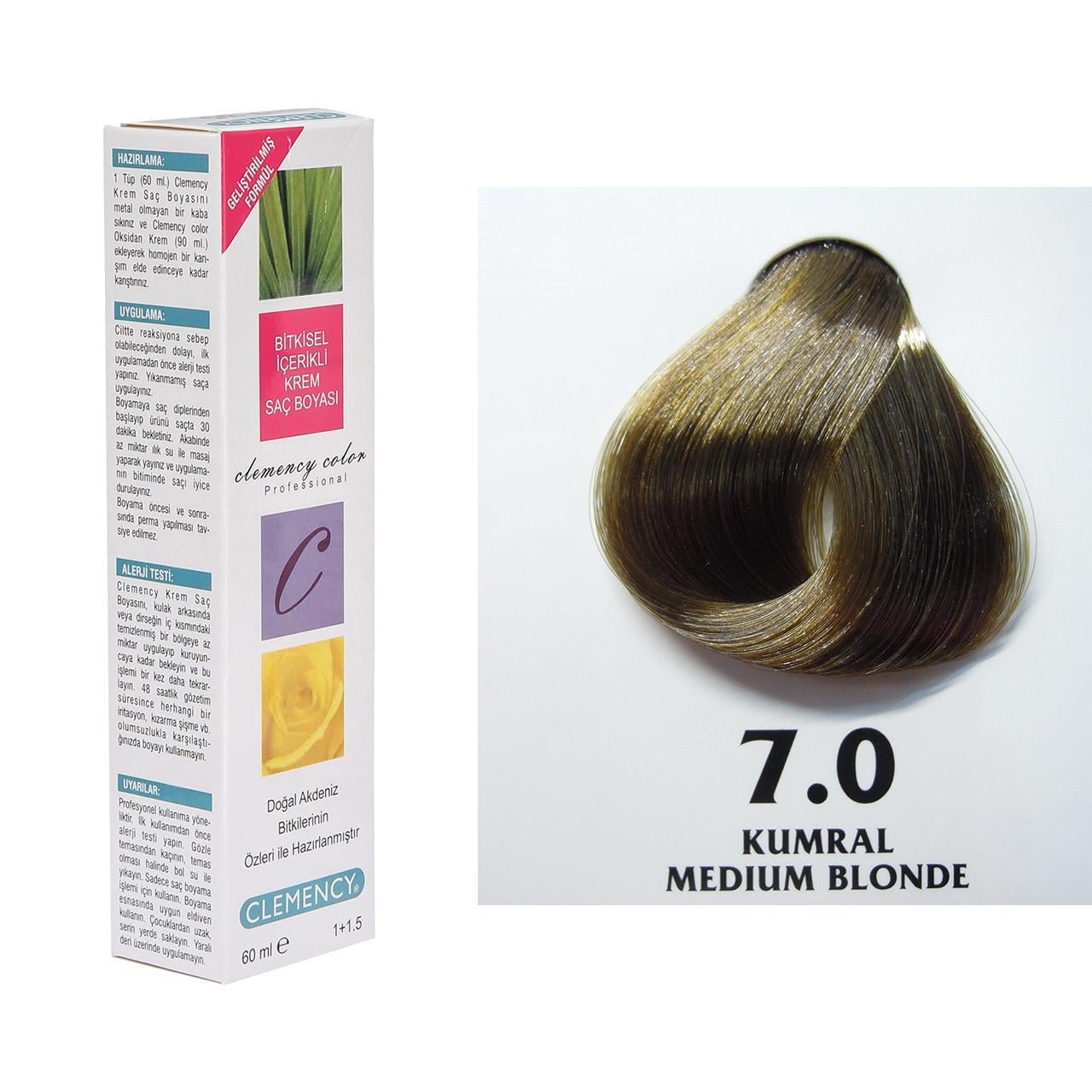 CLEMENCY TÜP BOYA 7-0 KUMRAL 60 ML.