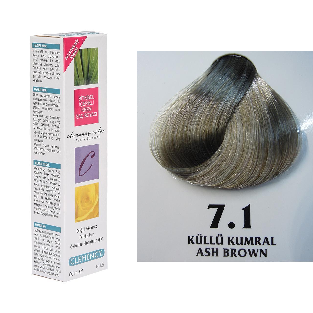 CLEMENCY TÜP BOYA 7-1 KÜLLÜ KUMRAL 60 ML.