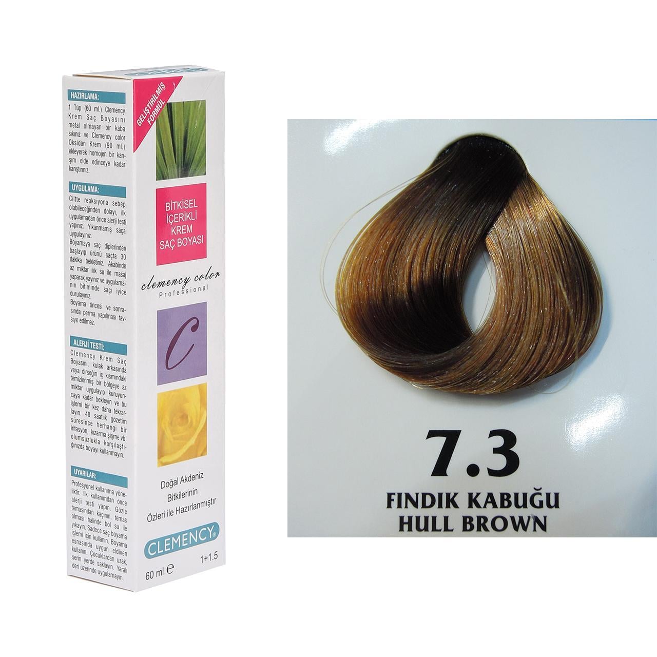 CLEMENCY TÜP BOYA 7-3 FINDIK KABUĞU 60 ML.