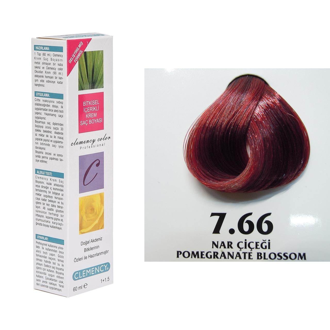 CLEMENCY TÜP BOYA 7-66 NAR ÇİÇEĞİ 60 ML.