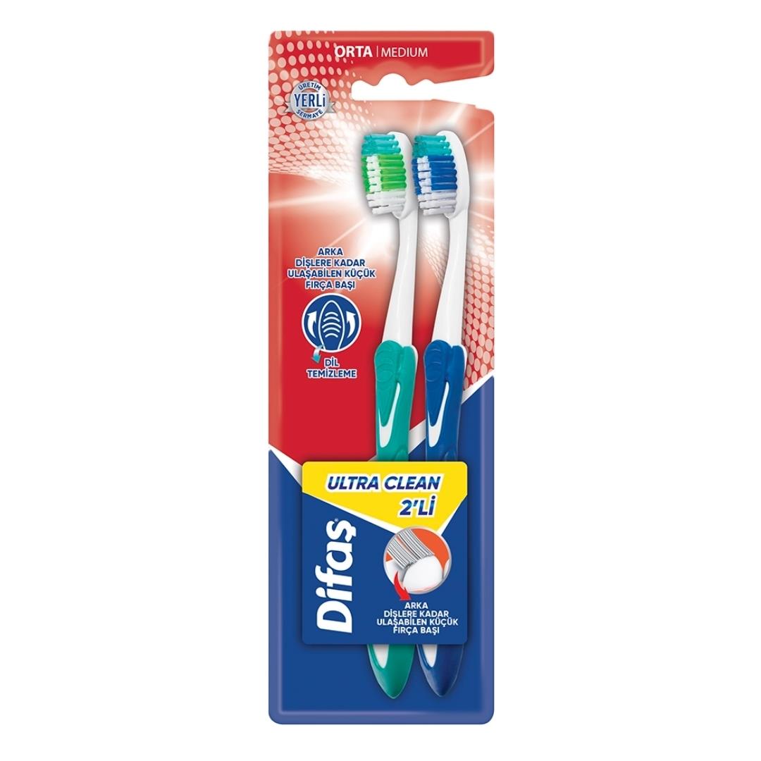 DİFAŞ ULTRA CLEAN 2'Lİ DİŞ FIRÇASI