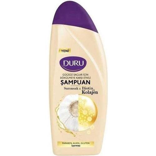 DURU SARIMSAK&BIOTIN&KOLAJEN ŞAMPUAN 500 ML.