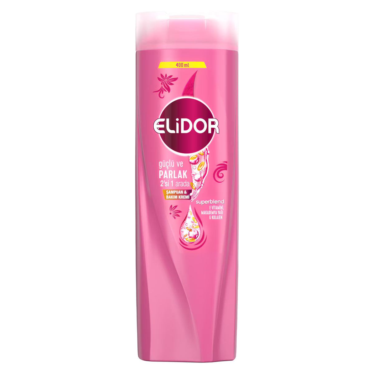 ELİDOR ŞAMPUAN GÜÇLÜ VE PARLAKLIK 2IN1 400ml.