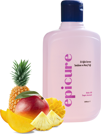 Epicure Sir Yağı Baby Oil Tropik Aromalı 800ml.