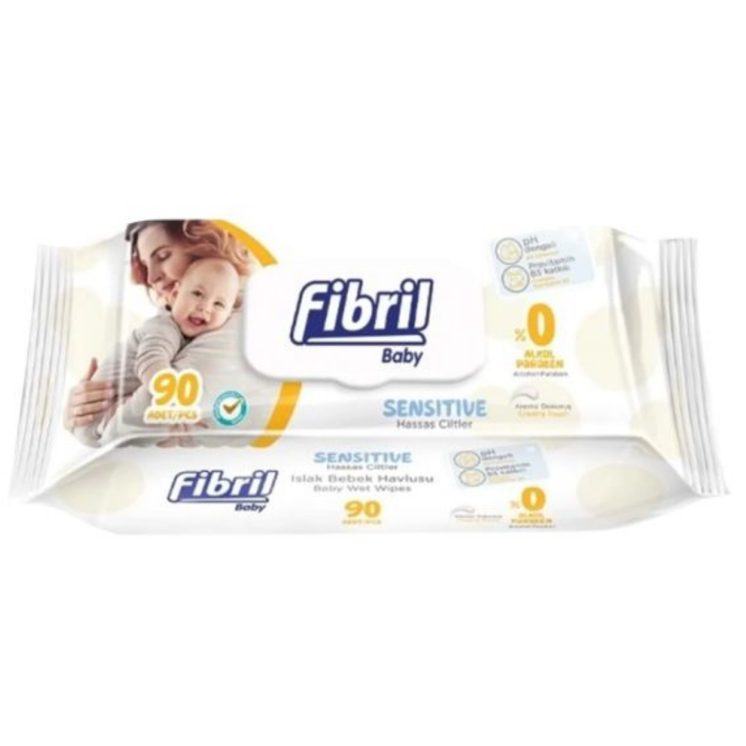 Fibril Islak Mendil 90 Adetli Bebek