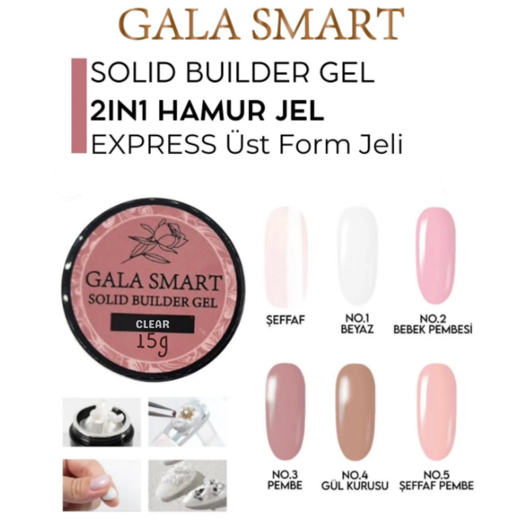 Gala Smart Solid Builder Gel 15gr. Clear