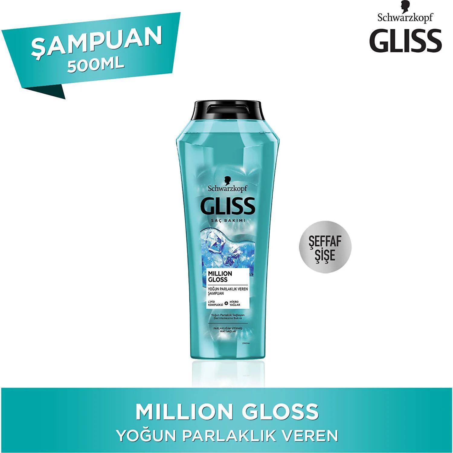 GLISS MILLION GLOSS ŞAMPUAN 500 ML.