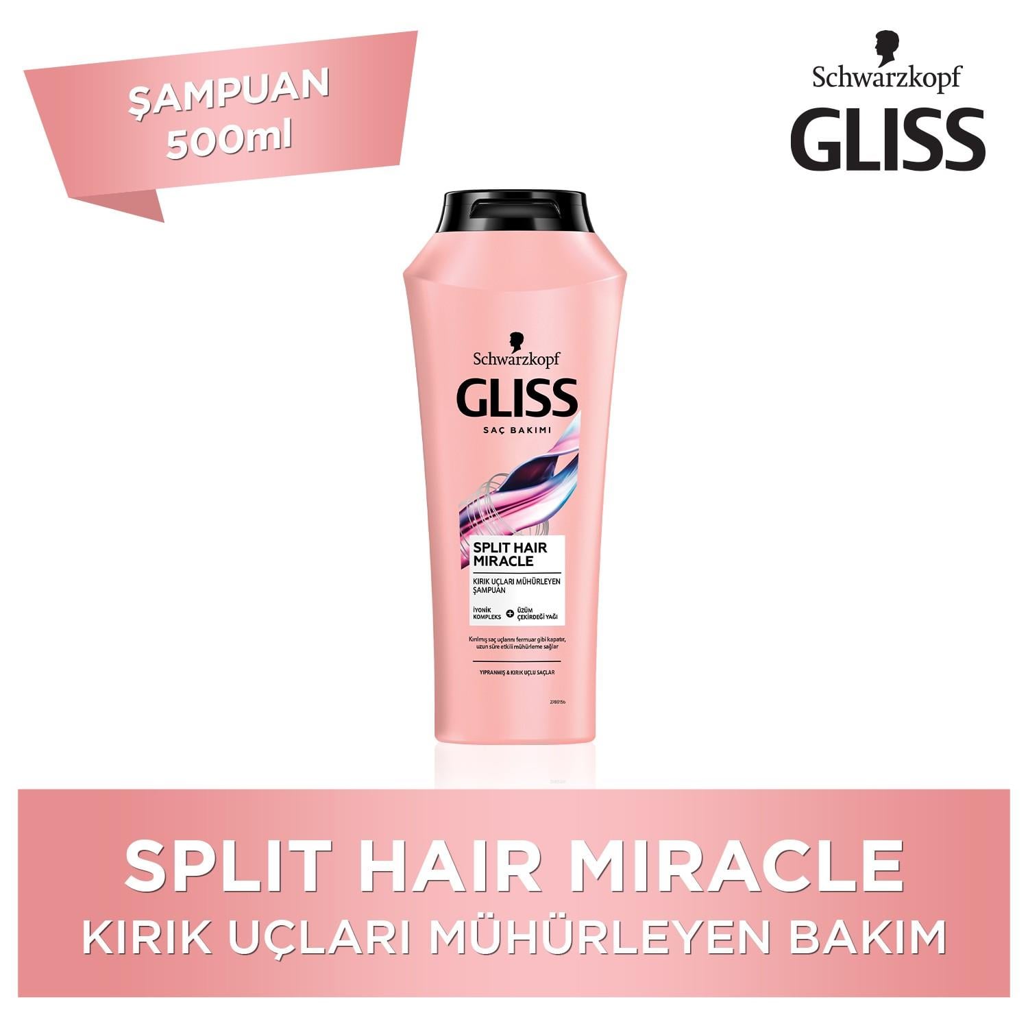 GLISS SPLIT HAIR MIRACLE ŞAMPUAN 500 ML.