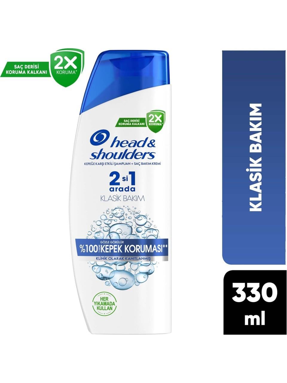 HEAD&SHOULDERS ŞAMPUAN 330ml. 2IN1 KLASİK BAKIM