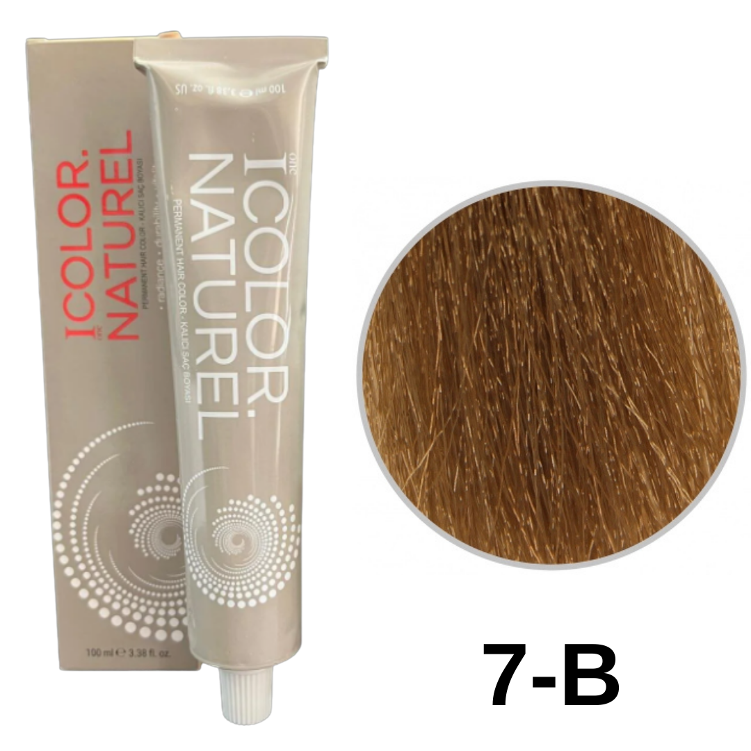IColor Natural Tüp Boya 100ml. 7B Koyu Soğuk Bej