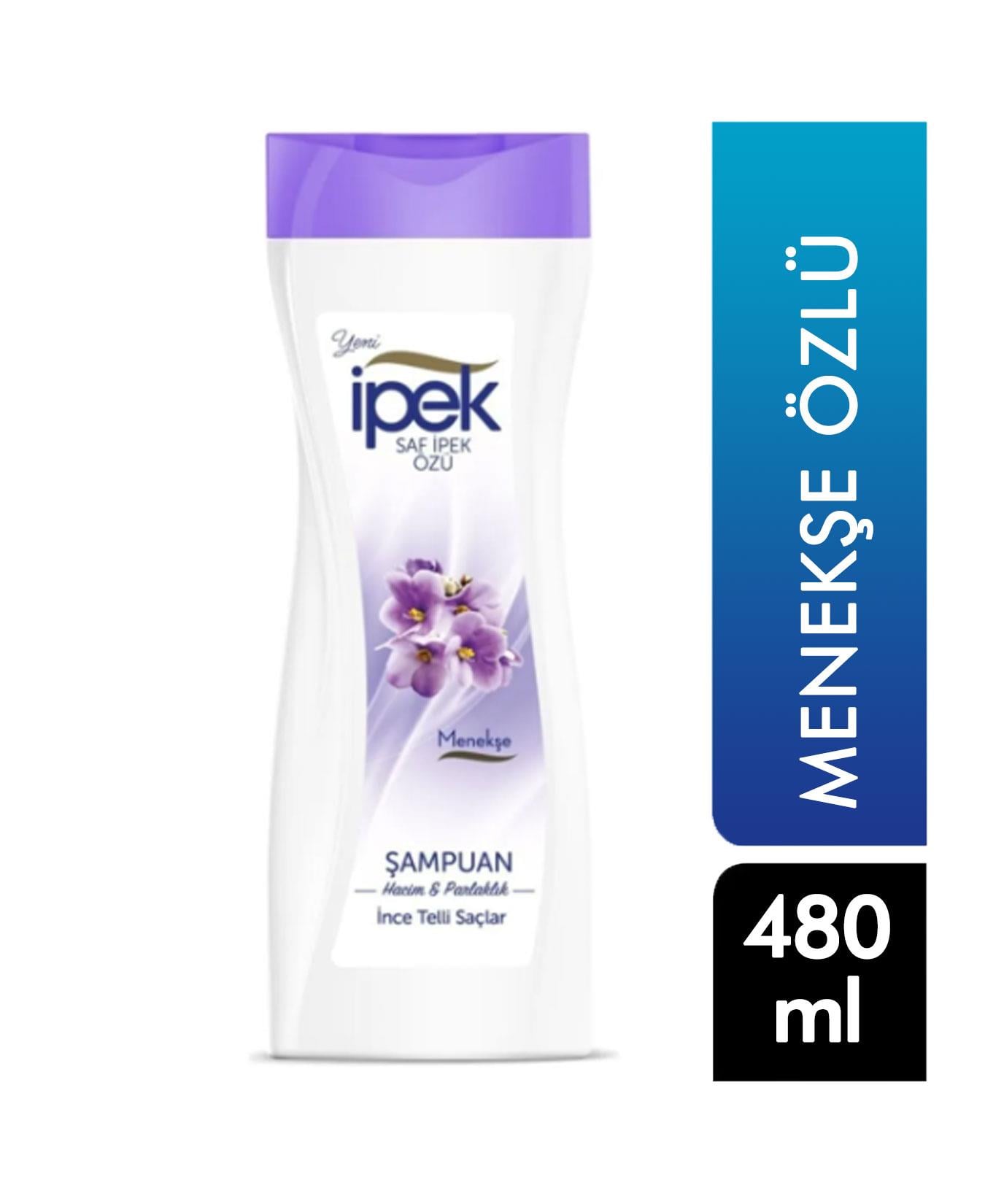 İPEK ŞAMPUAN 480ml. İNCE TELLİ SAÇLAR MENEKŞE