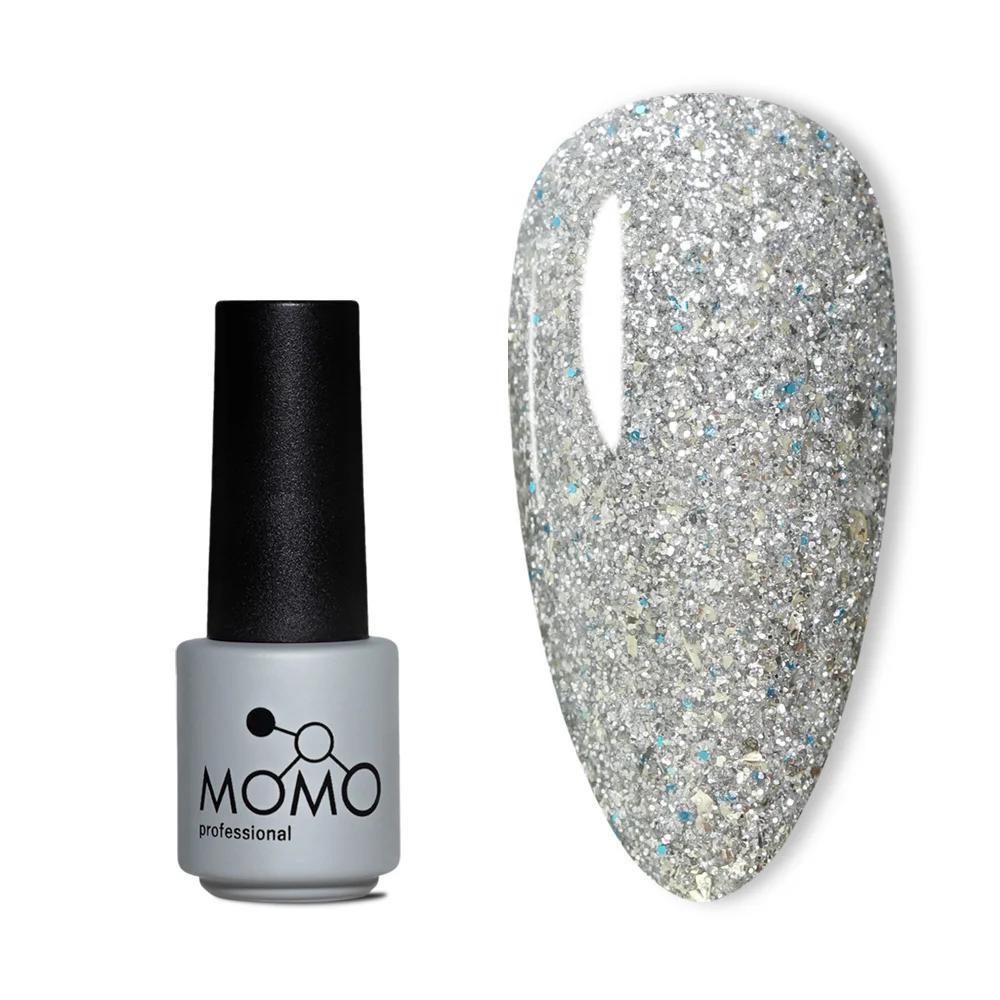 MOMO GLITTER SERİ G001 4ml. YOĞUN GÜMÜŞ SİMLİ