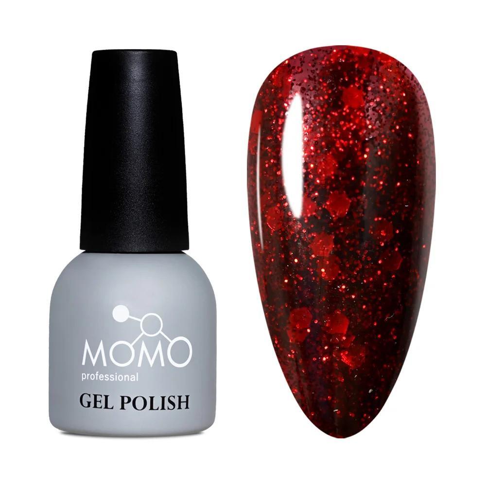 MOMO GLITTER SERİ G007 14ml. KIRMIZI PARILTI ŞARAP