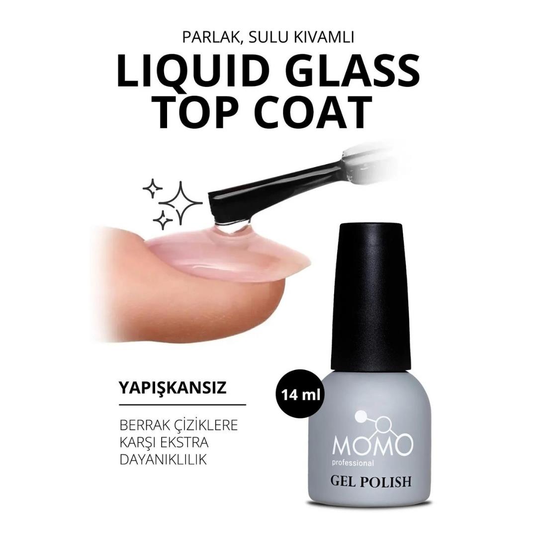 MOMO LIQUID GLASS TOP COAT 14ml.