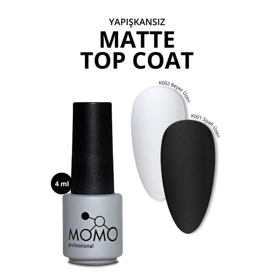 MOMO MATTE TOP COAT NO-WİPE 4ml.