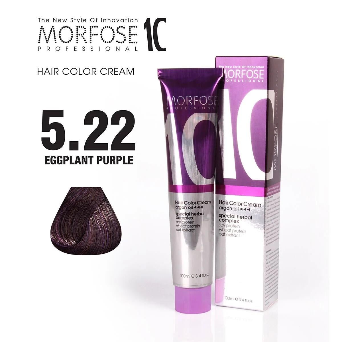 Morfose 10 Saç Boyası 5.22 Patlıcan Moru 100ml.