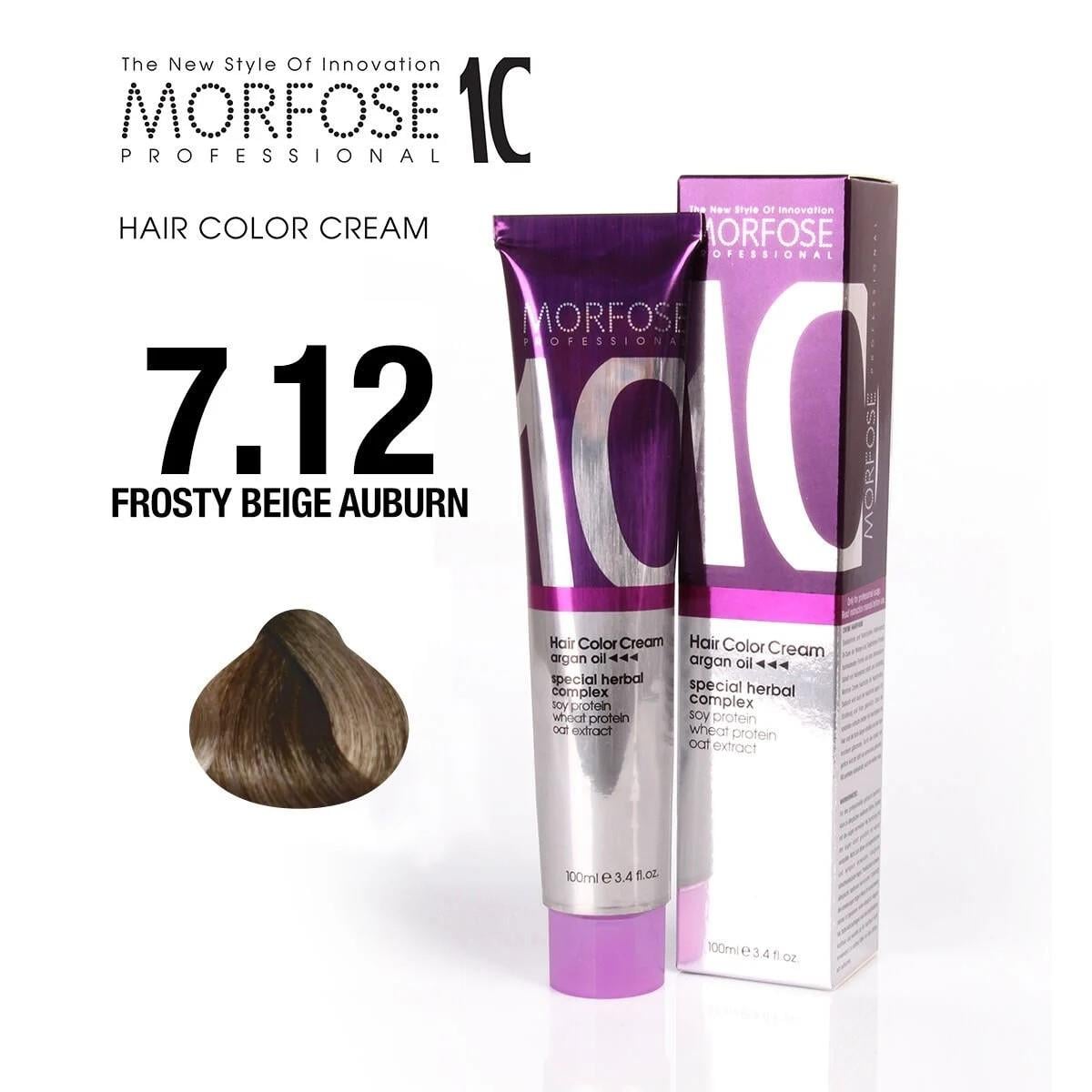 Morfose 10 Saç Boyası 7.12 K.Küllü İrize 100ml.