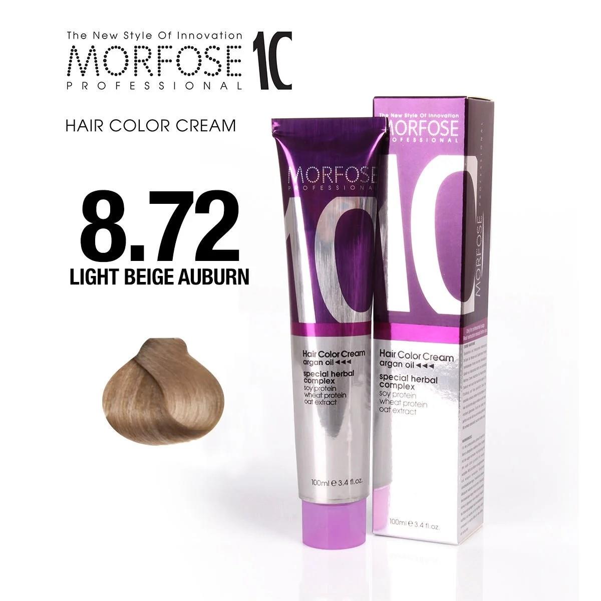 Morfose 10 Saç Boyası 8.72 A.Kumral Kahve 100ml.