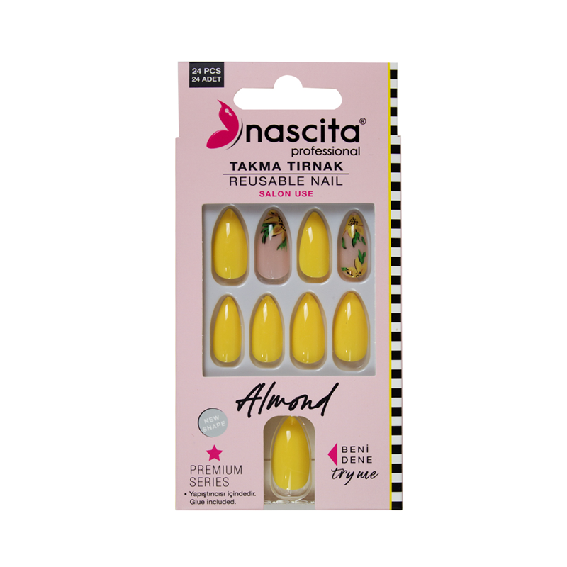 Nascita 24'lü Renkli Tırnak Almond 00153