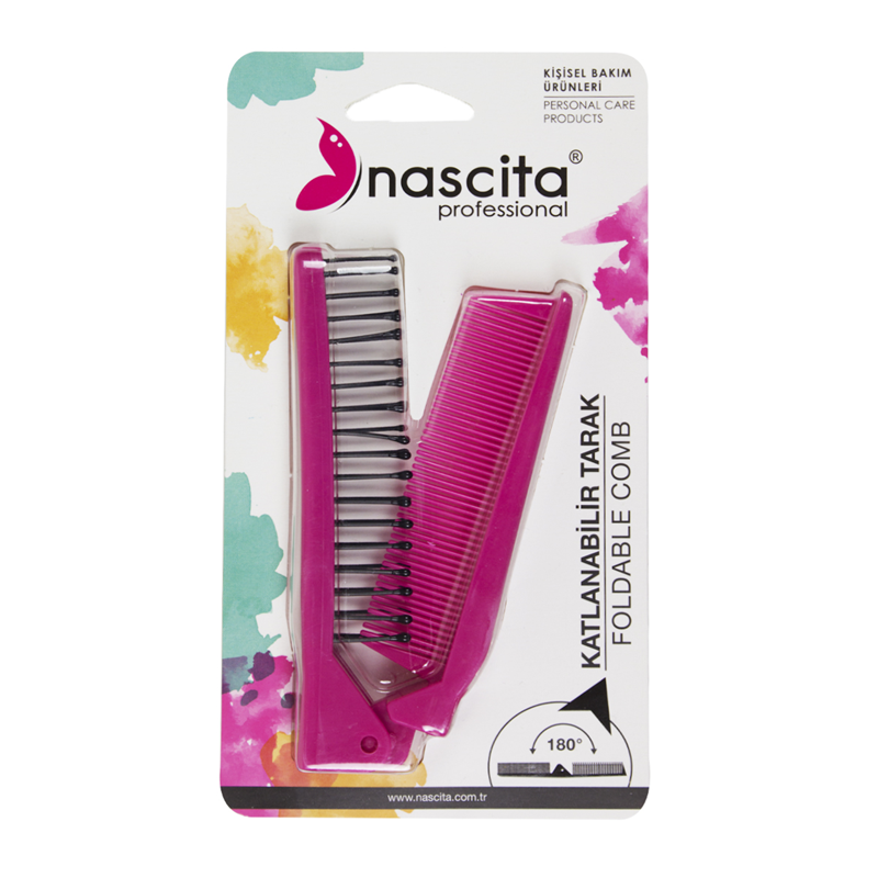 Nascita Açılır-Kapanır Tarak Fırça Kırmızı 115RD