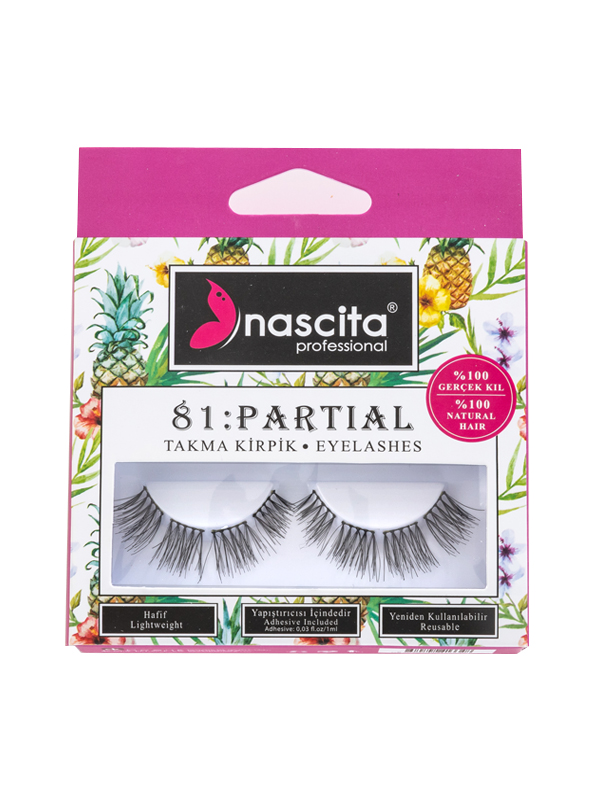 Nascıta Parçalı Takma Kirpik (%100 Gerçek Kıl) 081