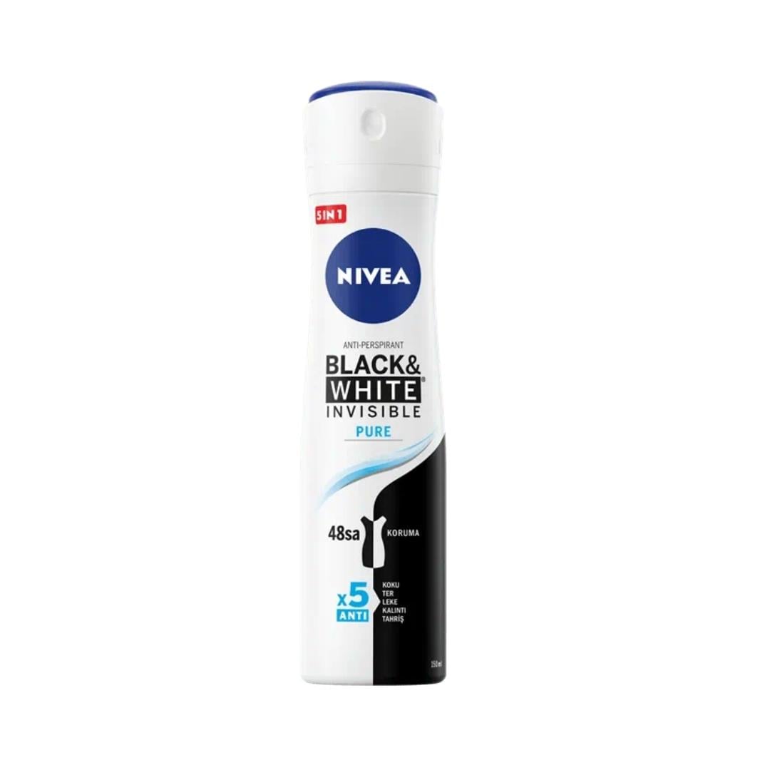 Nivea Deodorant 150ml. B&W Invisible Pure 82230