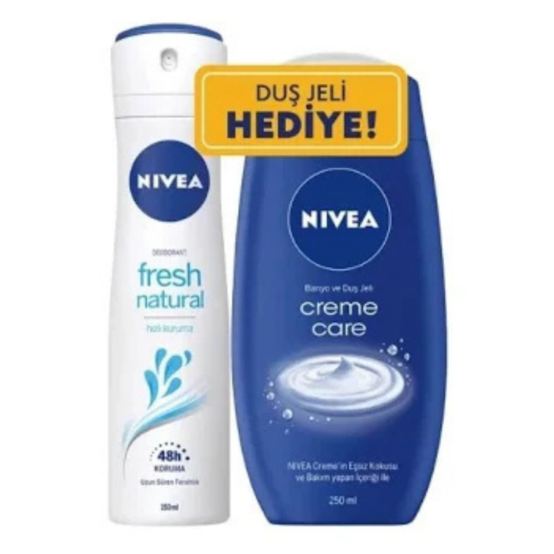Nivea Deodorant 150ml. Fresh Natural & Duş Jeli