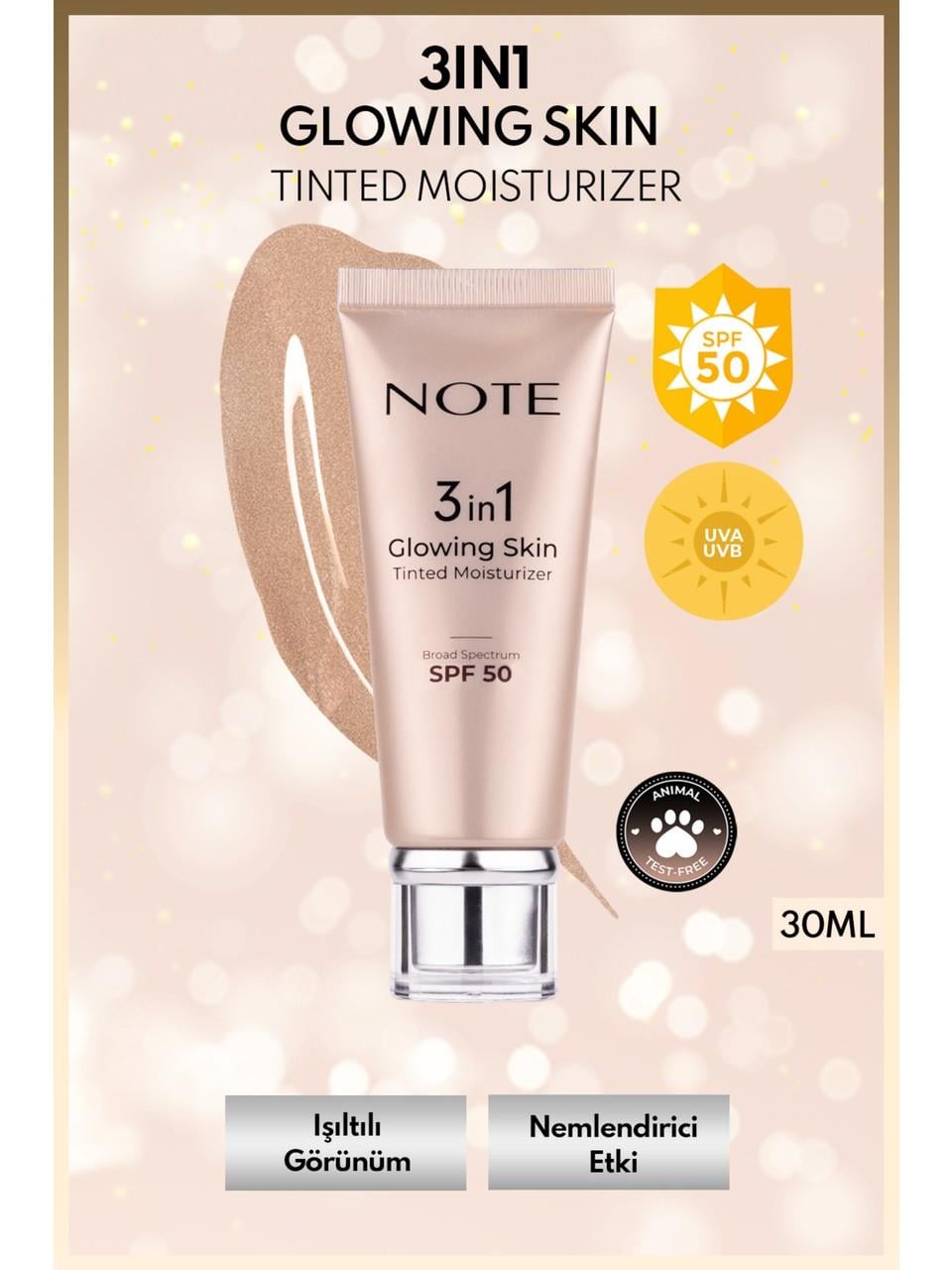 Note 3in1 Glowing Skin Tinted Moisturizer n°10