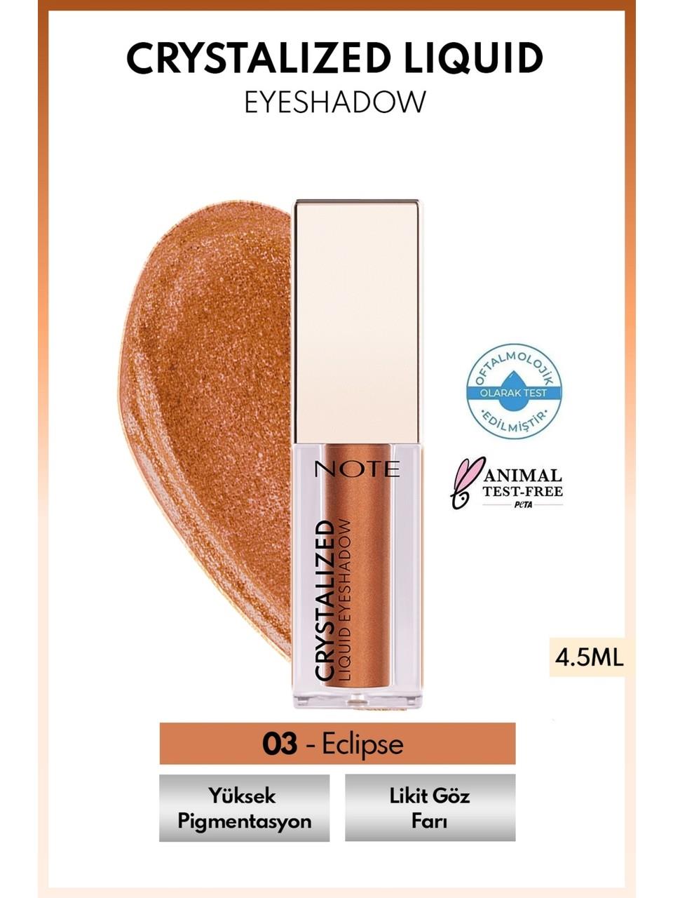 Note Crystalized Liquid Eyeshadow 03 Eclipse