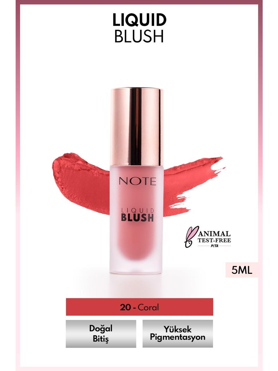Note Liquid Blush 5ml. 20 Coral