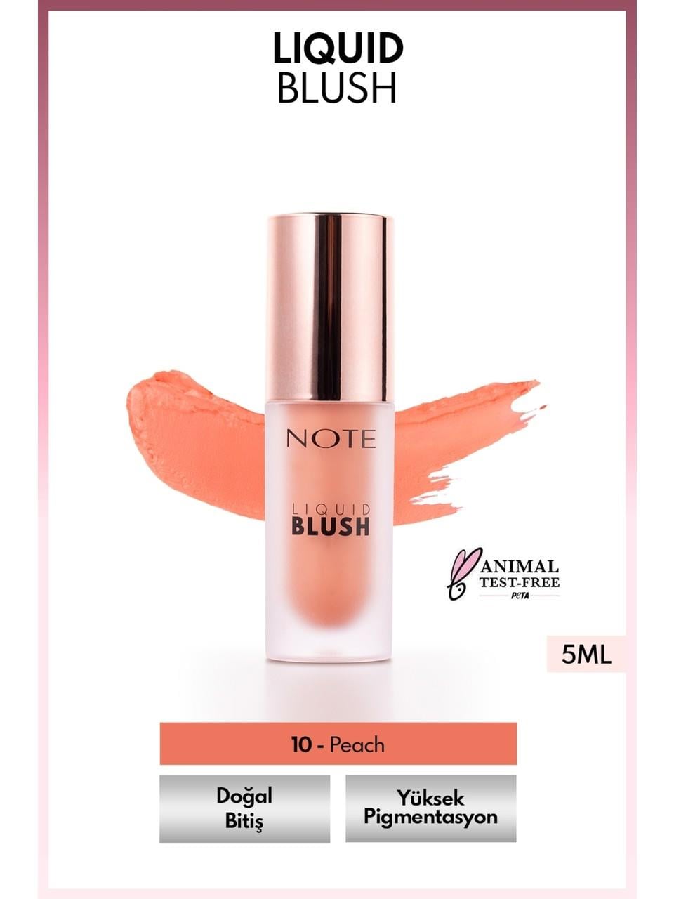 Note Liquid Blush 5ml. 10 Peach