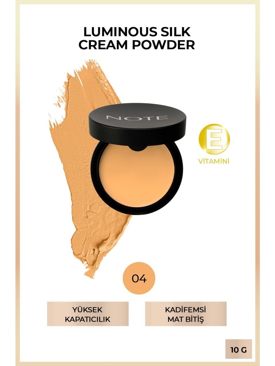 Note Luminous Silk Cream Powder 04 Sand