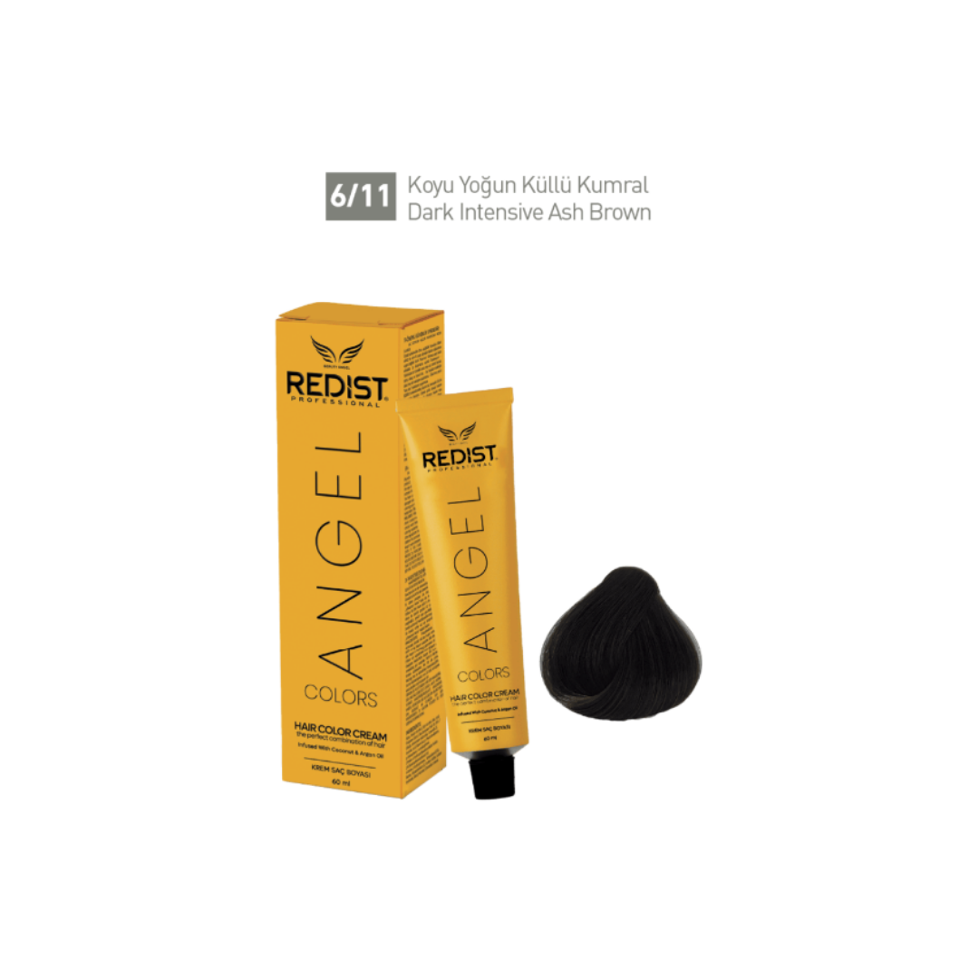 Redist Angel Saç Boyası 60ml 6-11 K.Y.Küllü Kumral