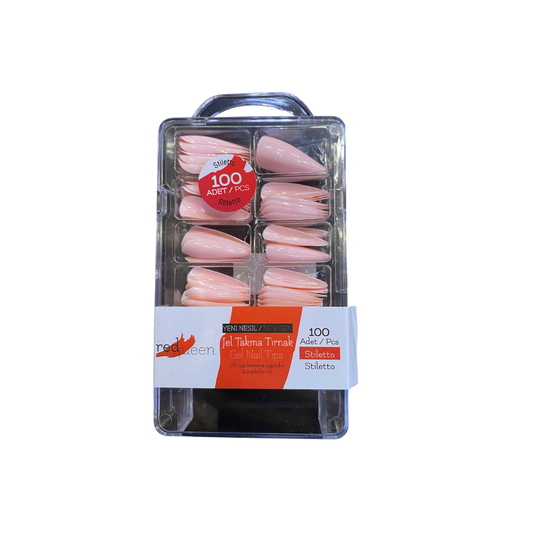 Redqueen Jel Takma Tırnak Stiletto RQ-1452 Pembe
