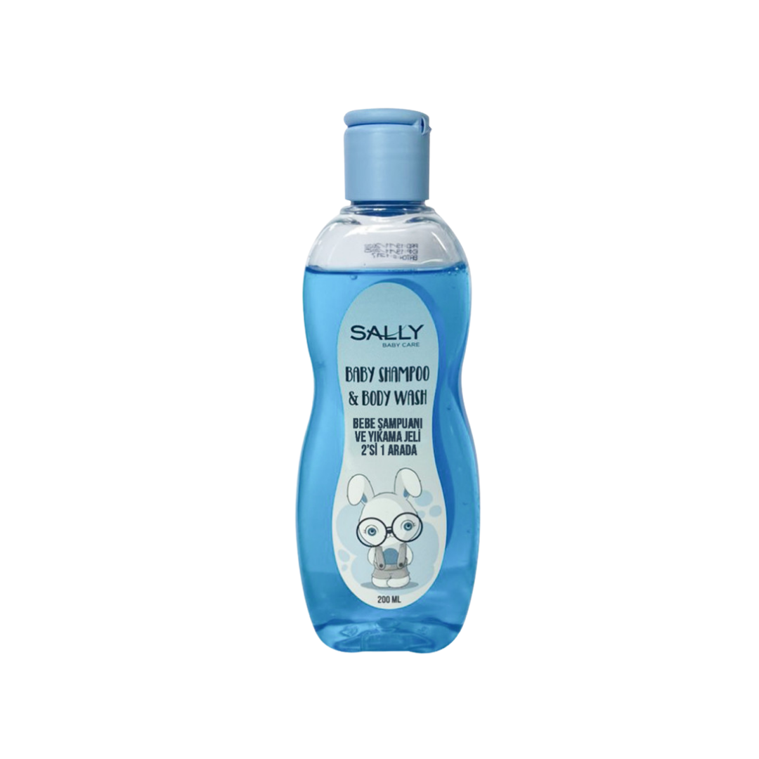 SALLY BABY SHAMPOO&BODY WASH 200ml (MAVİ)