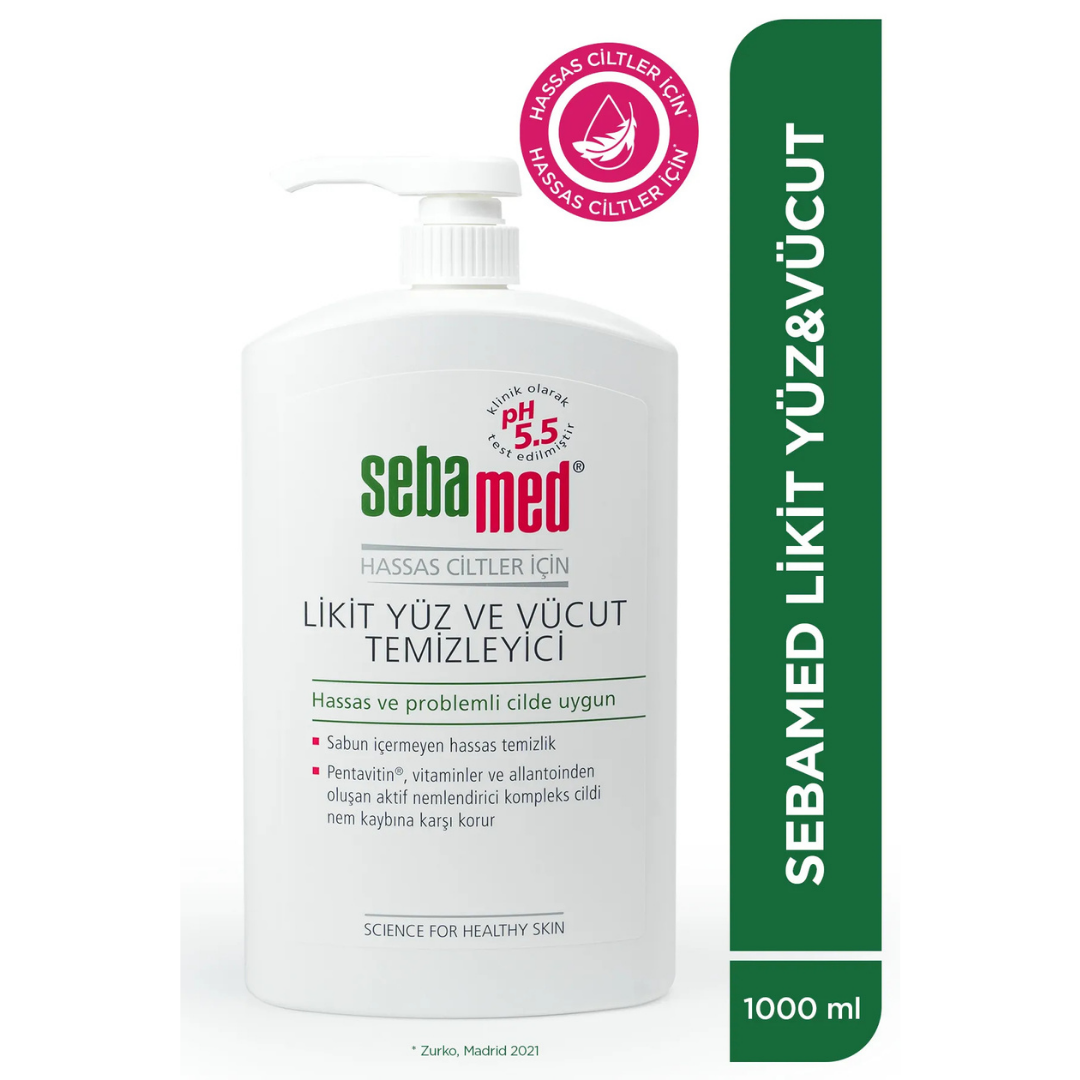 Sebamed Yüz Ve Vücut Likit 1000ml.