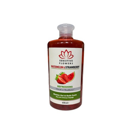 Sensıtıve Flower Duş Jeli 650Ml  Water Melon&Straw