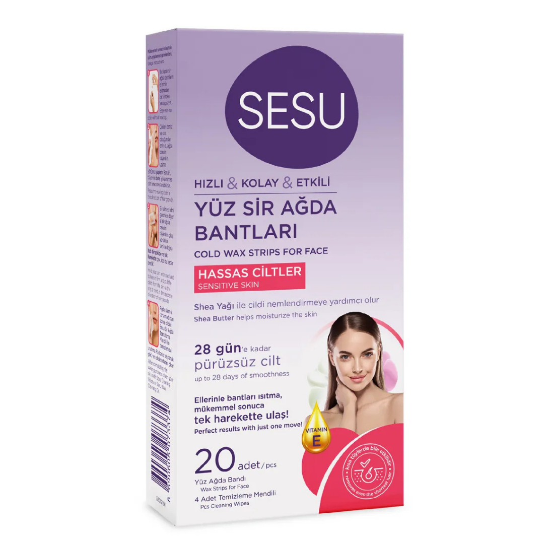 Sesu Yüz Sır Bandı Hassas Cıltler Pudralı