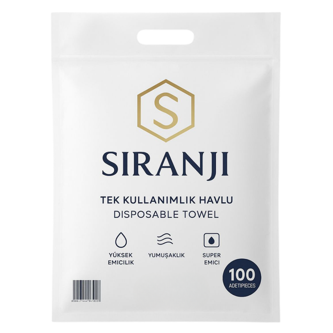 Siranji Tek Kullanımlık Havlu Poşetli 100'lü