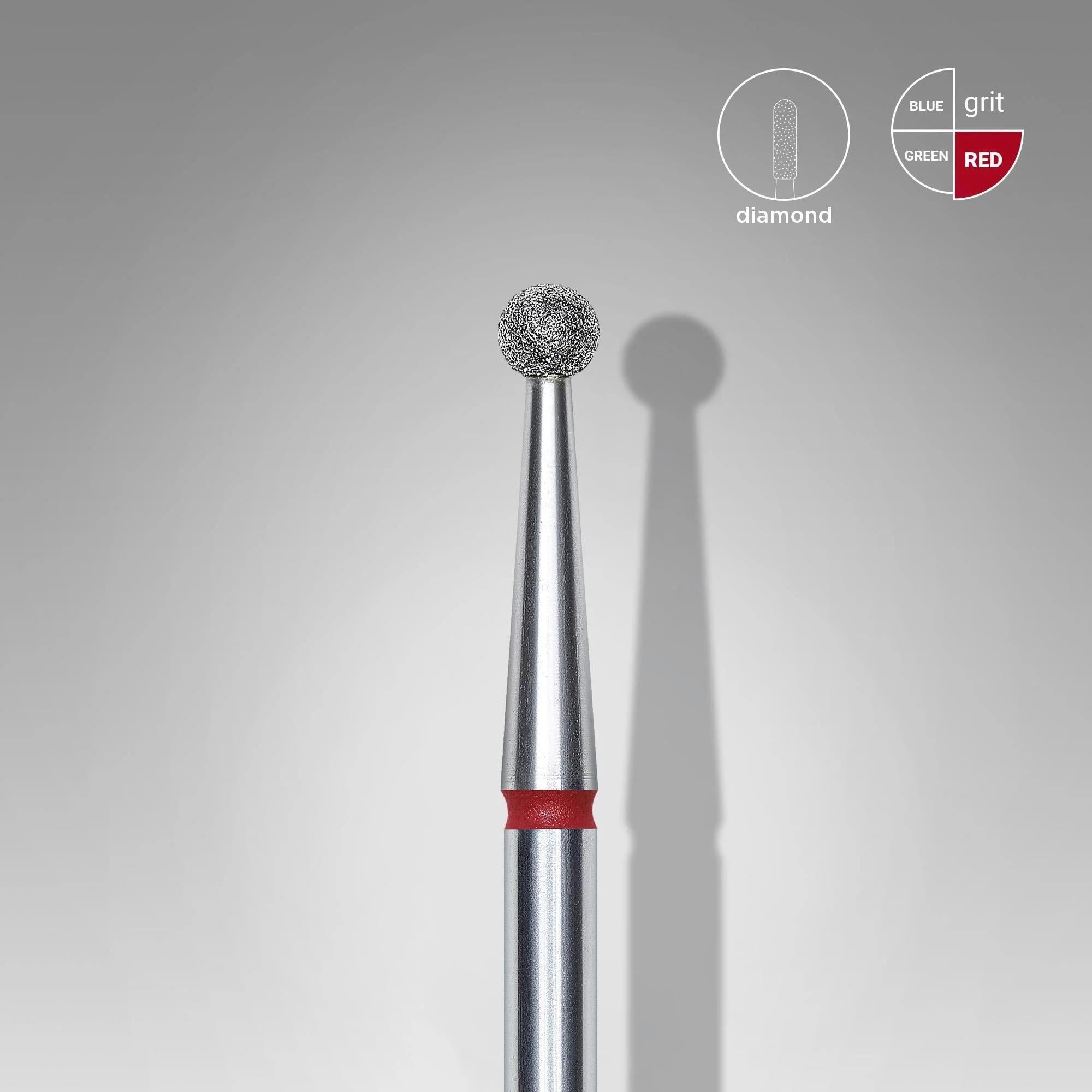 STALEKS PRO ELMAS KÜRE FREZE KIRMIZI 2,5mm