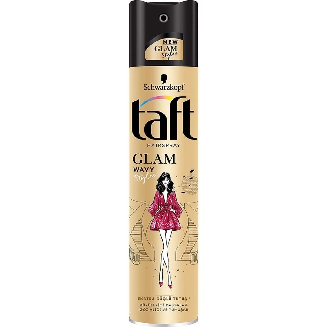 Taft Sprey Glam Wavy Extra Güçlü Tutus 250Ml.