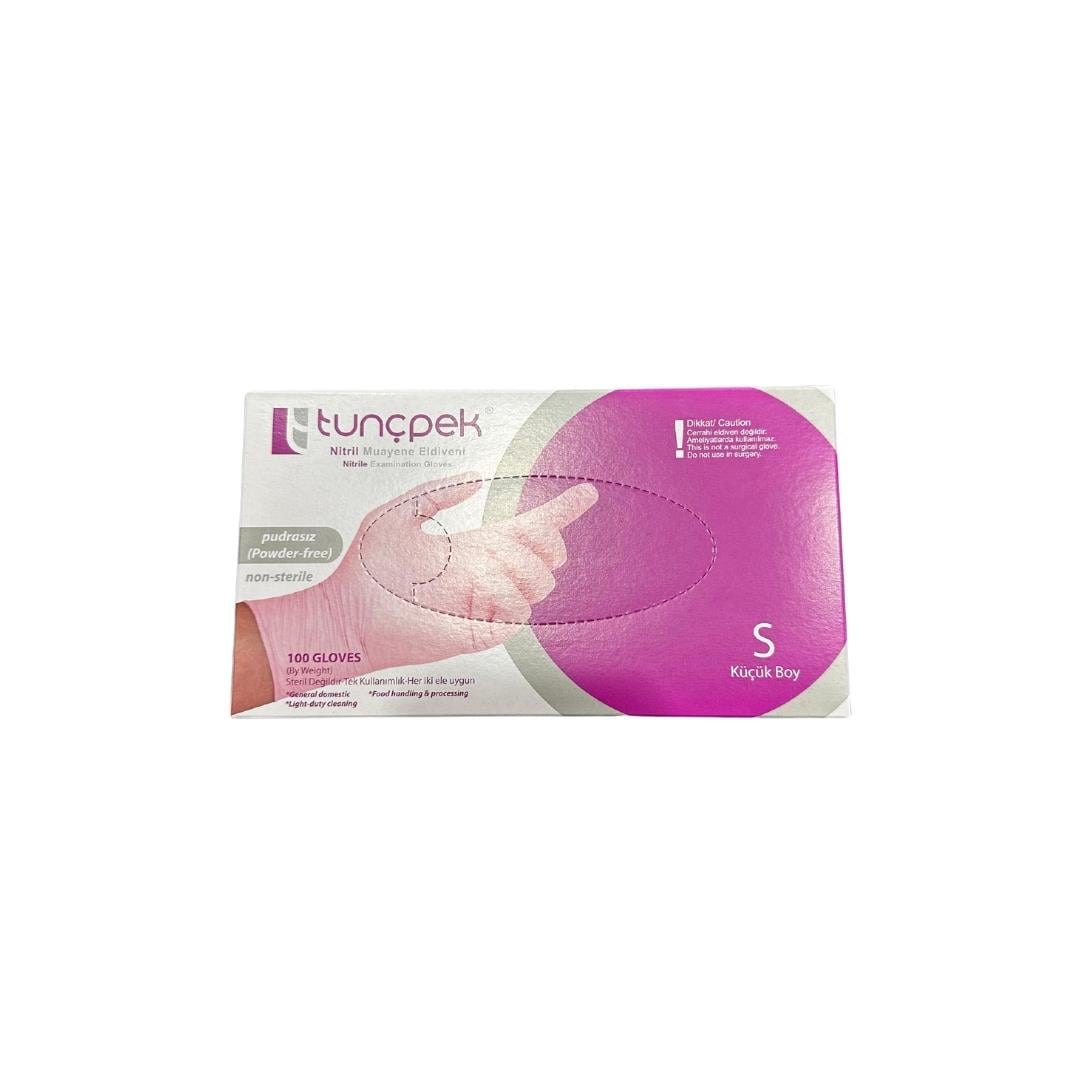 Tunçpek Nitril Pembe Eldiven S