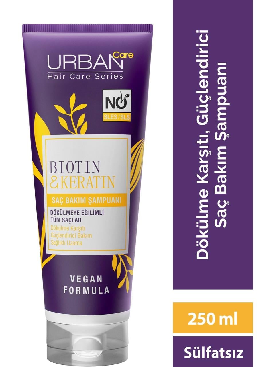 Urban Care Şampuan 250ml. Biotin&Keratin Sülfatsız